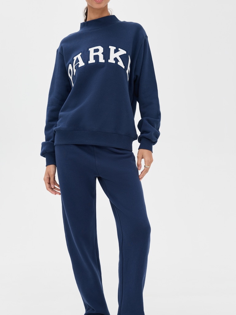 Dark Navy Women's Pullover Sweatshirt